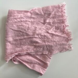 Pink Scarf with Tassels